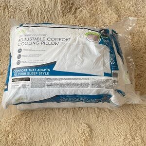 pureLux Adjustable Comfort Cooling Gel Memory Foam Pillow - White